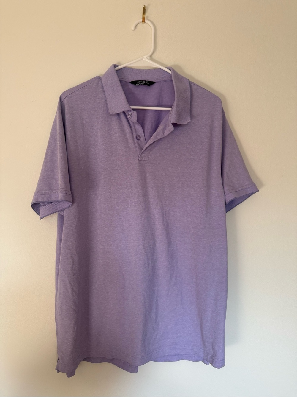 Men's Lavender Short-Sleeve Polo Shirt